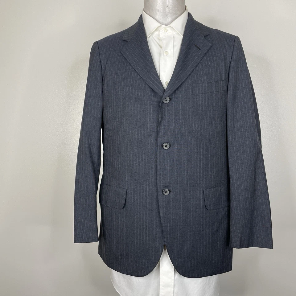 Chaqueta Blazer Southwick Vintage Años 50 Años 60 Hecha en EE. UU. Para Hombres 38S 40S Lana Azul Foto 2 de 4