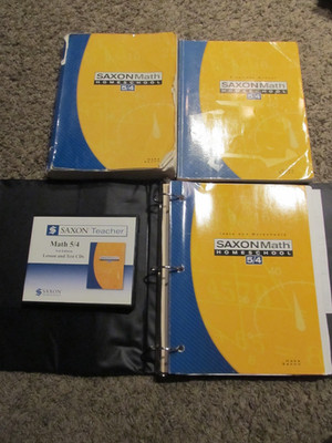 Saxon MATH 54 5/4 Student Textbook Solutions Manual Test CDs SET 3rd Edition