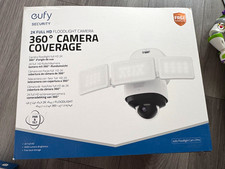 eufy Floodlight Cam 2 Pro 2K 360° Pan & Tilt Wi‑Fi Outdoor White T8423