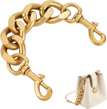 8.3inch Gold Purse Extender Chain Short Decorative Purse Strap, Metal Bag Cha...