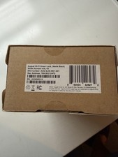 August Wi-Fi Smart Lock Matte Black Works w Alexa Google 5