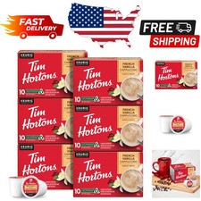 French Vanilla Cappuccino K-Cups - 60 Pods, Recyclable Convenient for Keurig