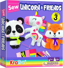 Unicorn Beginner Animal Sewing Kit for Kids Age 7-13 My First Art  Craft, Inclu