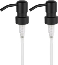 2 Pack 304 Stainless Steel Soap Pump Replacement 28/400 for Kitchen Bathroom Bla