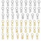 Keyring Letter - Initial Alphabet Key Ring Charm Silver and Gold