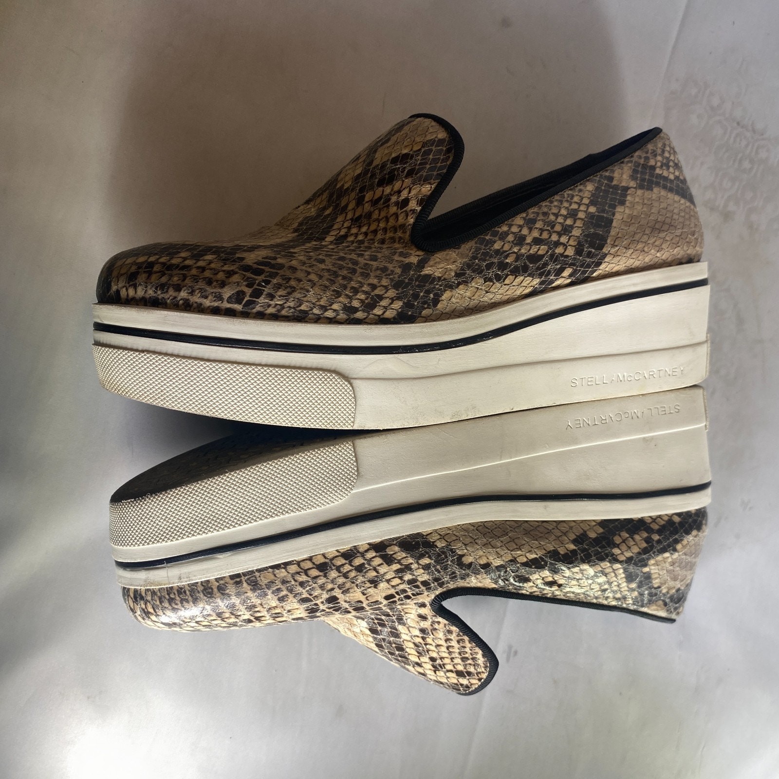 Stella McCartney Binx Python Slip-On Platform Sho… - image 5
