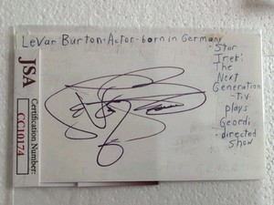 Levar Burton Autograph | eBay