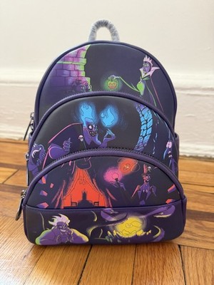 BRAND NEW w/TAGS Disney Villains Glow in  the Dark Loungefly Mini Backpack