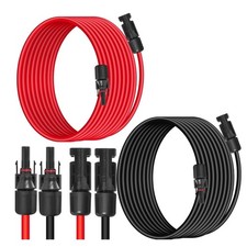 10 AWG Solar Panel Extension Cable for RV Boat Home Black  Red 30ft