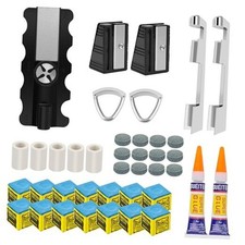 38Pcs Billiards Pool Cue Tips Replacement Kit with Cue Tips, Ferrules, Shaper,