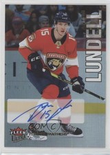 2022-23 Upper Deck Fleer Ultra Rainbow Foil Auto Anton Lundell #77 Auto 04yf