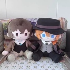 Bungo Stray Dogs Dazai Osamu Nakahara Chuuya Plush Doll Stuffed Toy 40cm Gifts