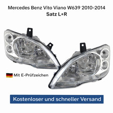 Scheinwerfer Satz passend für Mercedes Benz Viano Vito W639 2010–2015 E-geprüf Scheinwerfer Satz passend für Mercedes Benz Viano Vito W639 2010–2015 E-geprüf