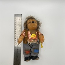Steiff Mecki Hedgehog Plush Doll 7 in Vintage 1950 Rare