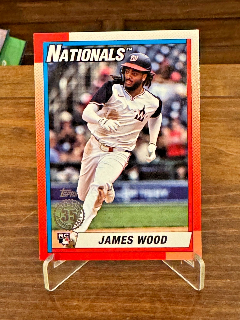 2025 Topps Series 2 - 1990 Topps Baseball James Wood #90B2-47 (RC)