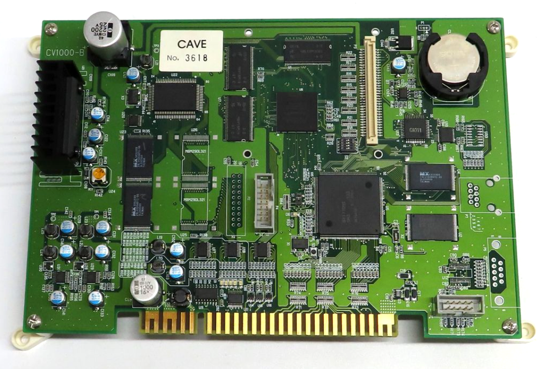 Ibara Arcade PCB by CAVE CV1000 JAMMA Tested with Manual POP Kit