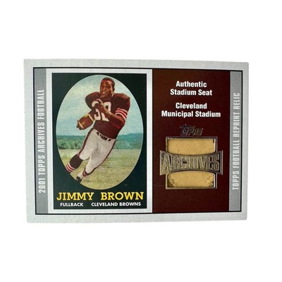 2001 Topps Archives Jimmy Brown Authentic Stadium Select (Cleveland Browns)