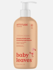 ATTITUDE 2-in-1 Shampoo and Body Wash for Baby, EWG Verified, Dermatologicall...