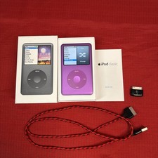 Custom Purple Apple iPod Classic 7th Gen - 2TB SSD +3000mAh Bat.+ Bluetooth Adap