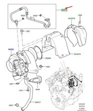 LR Range Rover Evoque L551 Turbolader Ölsempfrohr LR117595 NEUE EREUTE