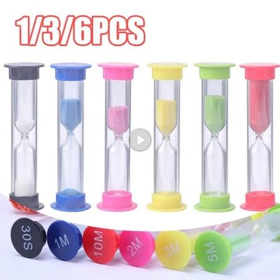 1/2/3/5/10 Minute Sand Egg Timer Teaching Games Teeth Brushing Timing Seconds