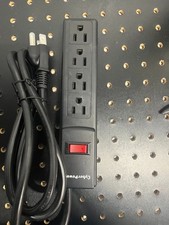 CYBER Power Surge Protector Outlet Strip 6 Outlet w Lighted On/Off