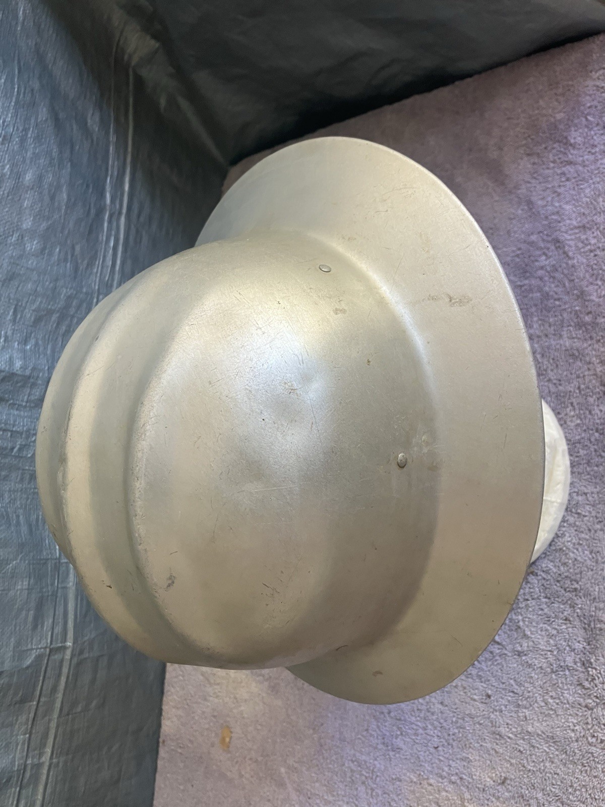 Vintage E D Bullard Boiled Hard Hat Aluminum