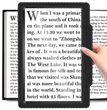 5X Magnifying Glass Large Magnifier Full Page Viewing Handheld Magnifier