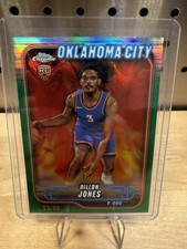 DILLON JONES 2024-25 TOPPS CHROME  ROOKIE GREEN RC /99 189 OKC thunder 