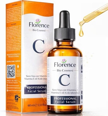 60ml Bio Hyaluron Serum mit Vitamin C, E. Hochkonzentriert Anti-Falten, Anti-Agi