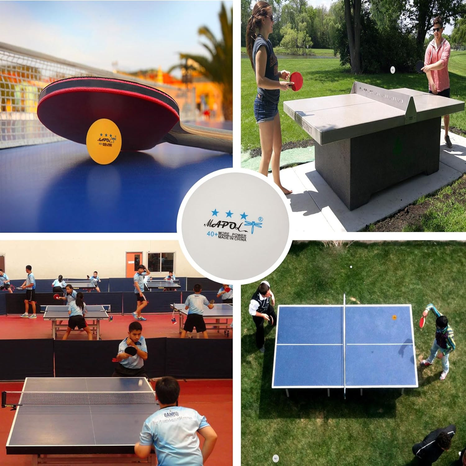 200 Count Table Tennis Balls, 3 Star Advanced Training Ball, Bulk Ping Pong Ball