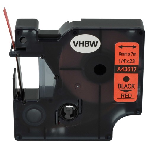Cartouche à ruban pour Dymo LabelManager 400 300 350 280 360D 350D noirrouge - Afbeelding 3 van 9