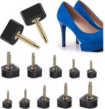 10 Pairs High Heel Replacement Tips Stiletto Caps U-Shape Heel Protectors