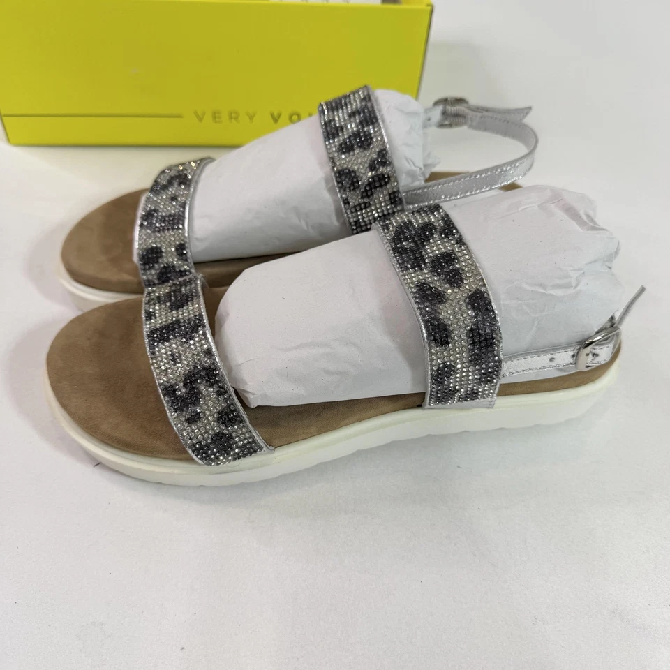 Very Volatile Hotness Shoes Womens Size 9 Sandals Leather Upper Buckle Leopard - Image 3 of 4