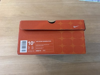 Nike LeBron 1 Air Zoom Generation OG 2003 DS 308214-111 Sz 10.5