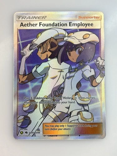 Pokemon TCG Aether Foundation Employee SV81/SV94 Hidden Fates Shiny Vault M/NM