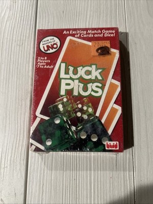 Vtg 1983 Luck Plus Card Game (from the makers of UNO) New Factory Sealed