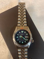 RARE Seiko SKX005J Diver 200m Navy Wave Dial Made in Japan Automatic 7S26 38mm