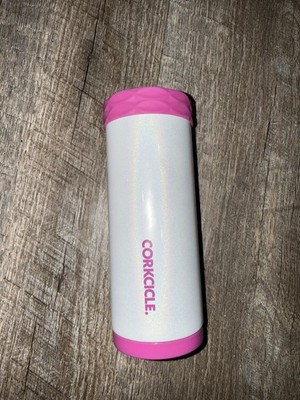 CORKSICLE Arctican 12oz Slim Unicorn Magic Glitter Hot Pink and White Koozie EUC