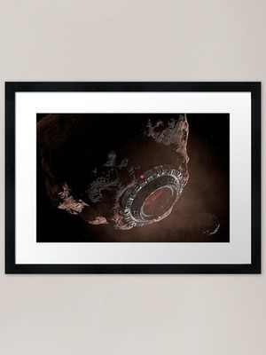 Asteroid Mining - V1 gerahmtes Kunst Pri gerahmtes Wandbild Poster Leinwanddruck Bild