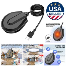 50W Bird Bath Heater for Winter, Birdbaths De-Icer with Thermostatically Control
