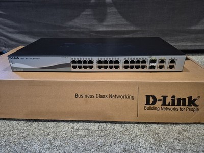D-link DES-1210-28 Rack-Mount 28-Port 2xSFP Ethernet Network Web Smart Switch