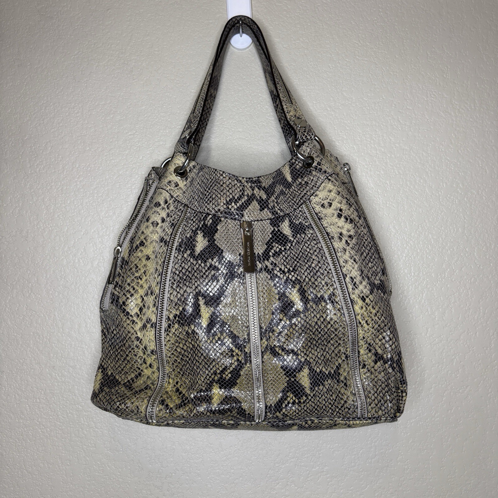 MICHAEL KORS Y2K Python Snakeskin Leather Satchel… - image 1