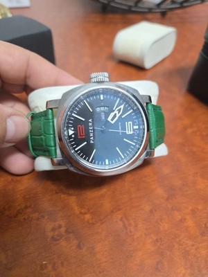 Panzera  Stainless Steel Divers Watch - Analog Water Resistant Watch Automatic 