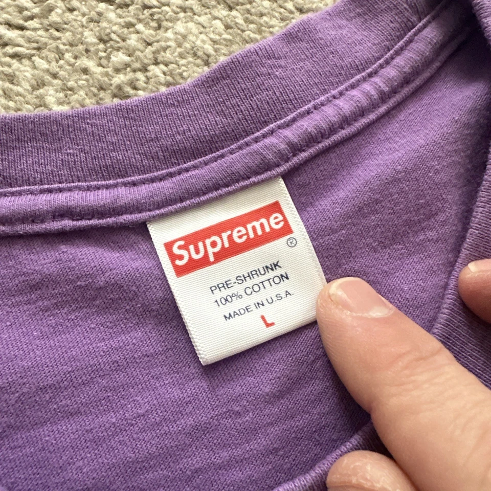 Camiseta Shrek Púrpura Supreme FW21 Talla Grande Foto 3 de 4