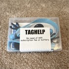 TAGHELP 2 Pack Pet Tracker Dog/Cat Collar ID Tag Blue No App Required
