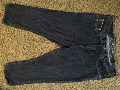Old Navy Size 36X30 Dark Blue Slim Fit Straight Leg Men s Denim Jeans