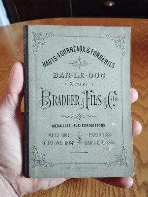 Rare Catalogue Illustré Fonderie BRADFER Bar-le-Duc (1880) - Gaz & Tuyauterie - Photo 1/4