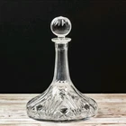 New ListingVintage WATERFORD Crystal LISMORE Ships Decanter w/ Multi Cut Stopper 11”
