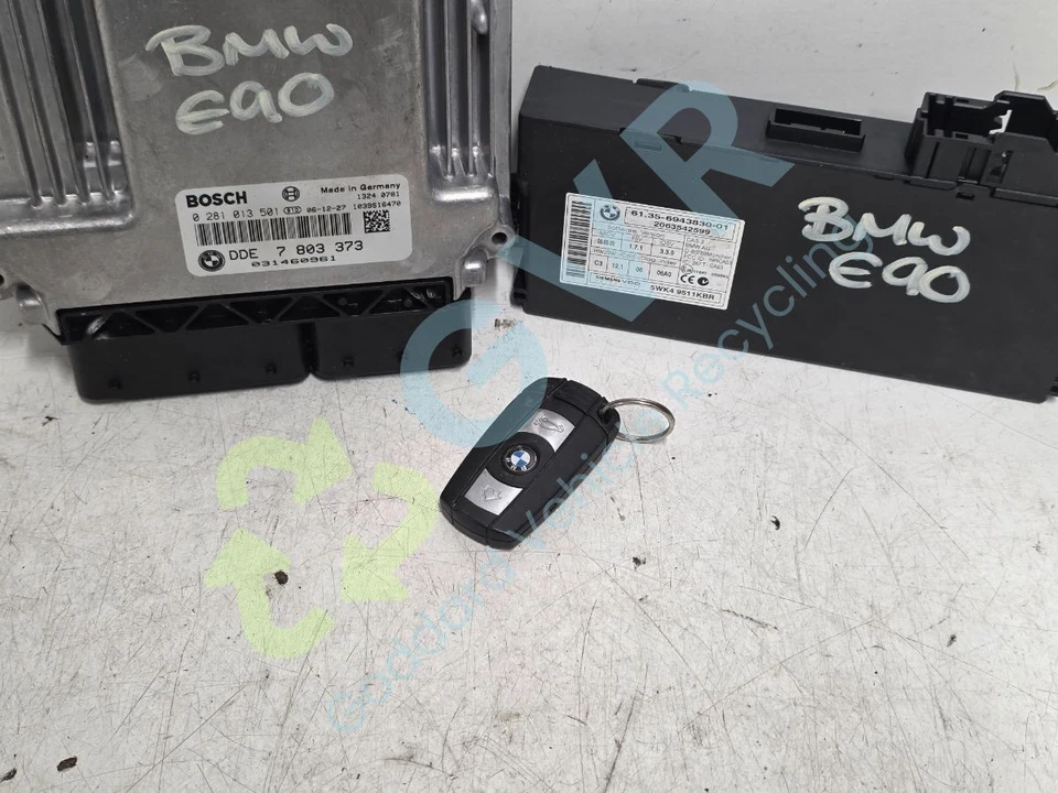 BMW 3 SERIES 320D SE MK5 (E90) 2005-2007 Engine ECU Kit M47 7803373 - Image 4 of 4